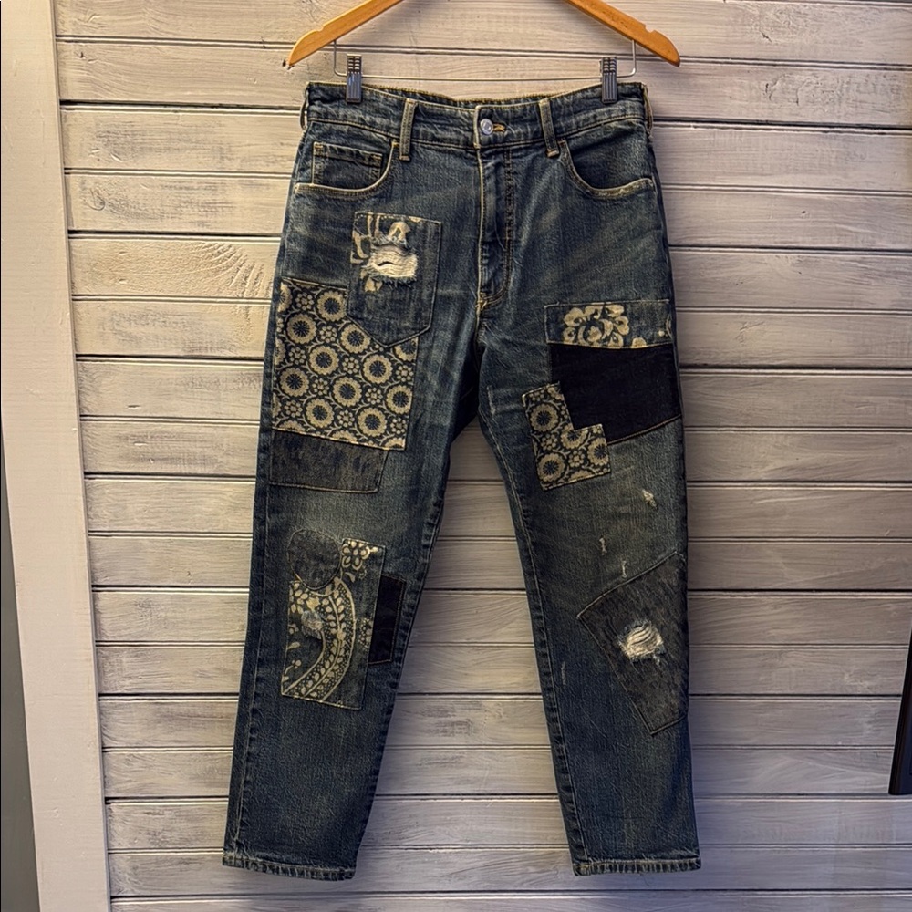 Anthropologie Pilcro Patchwork Denim Jeans